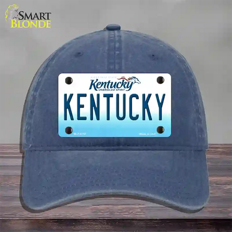 Kentucky Novelty License Plate Hat Unconstructed Cotton / Navy