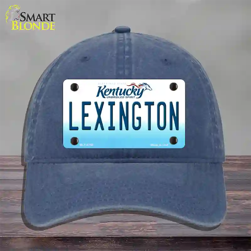 Lexington Kentucky Novelty License Plate Hat Unconstructed Cotton / Navy