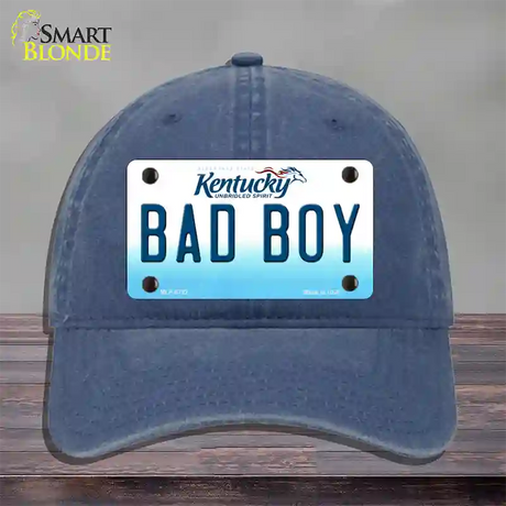 Bad Boy Kentucky Novelty License Plate Hat Unconstructed Cotton / Navy