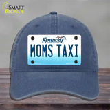 Moms Taxi Kentucky Novelty License Plate Hat Unconstructed Cotton / Navy