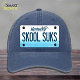 Skool Suks Kentucky Novelty License Plate Hat Unconstructed Cotton / Navy