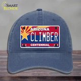 Arizona Centennial Climber Novelty License Plate Hat Unconstructed Cotton / Navy