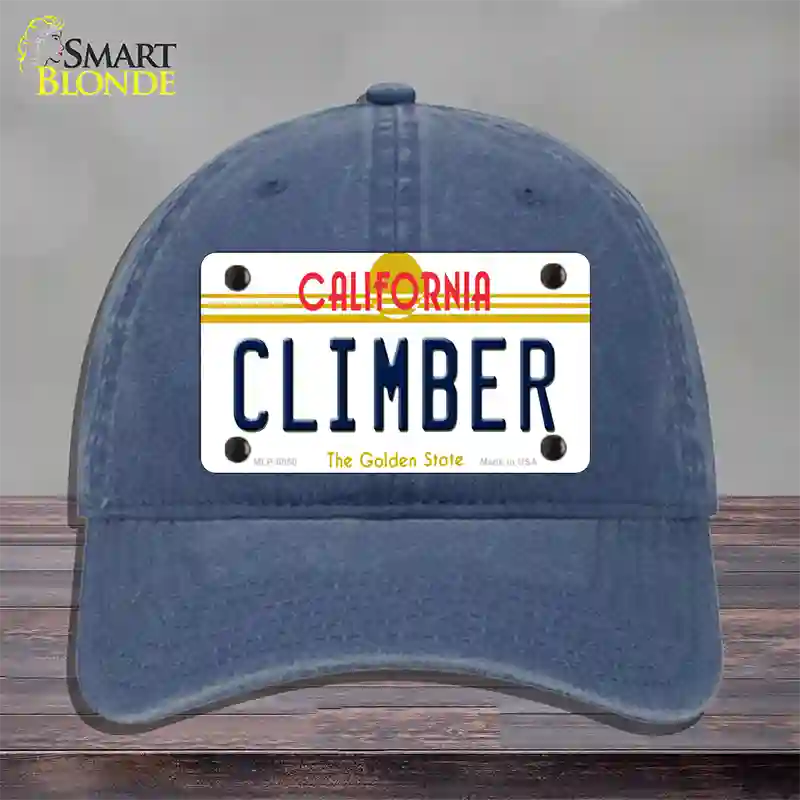 Climber California Novelty License Plate Hat Unconstructed Cotton / Navy