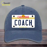 Coach California Novelty License Plate Hat Unconstructed Cotton / Navy