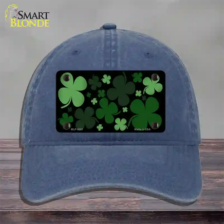 Clovers Novelty License Plate Hat Unconstructed Cotton / Navy