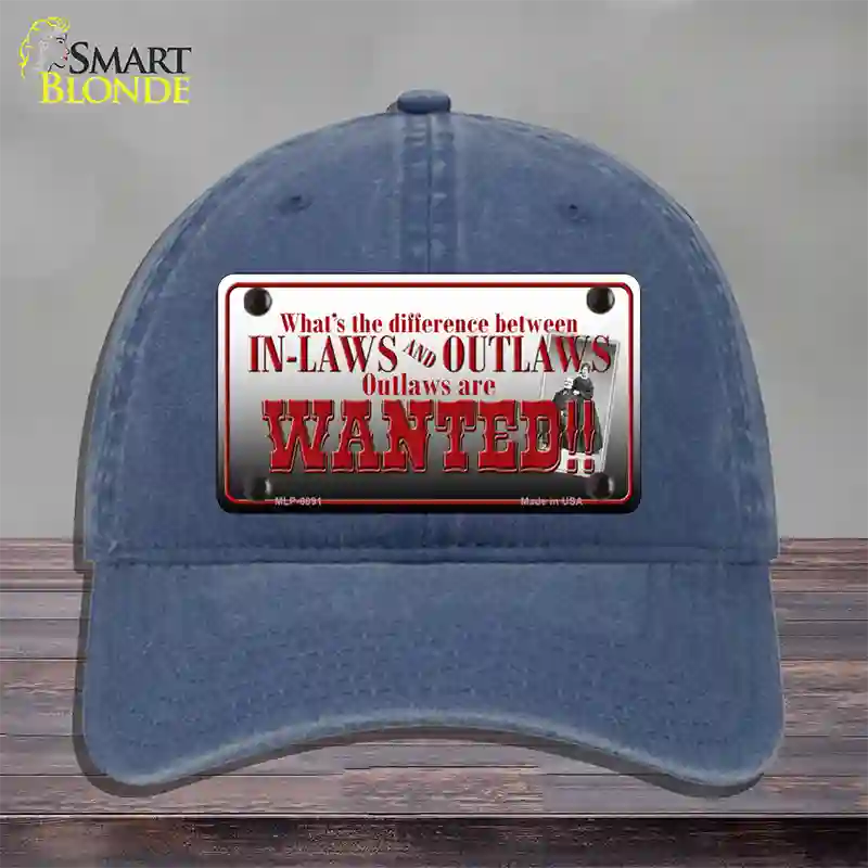 In-laws And Outlaws Novelty License Plate Hat Unconstructed Cotton / Navy