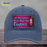 When Boys Had Cooties Novelty License Plate Hat Unconstructed Cotton / Navy