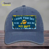 Hope Your Day Is Nice Novelty License Plate Hat Unconstructed Cotton / Navy