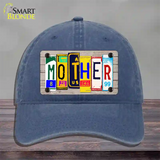 Mother Wood License Plate Art Novelty License Plate Hat Unconstructed Cotton / Navy