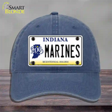 Indiana Marines Novelty License Plate Hat Unconstructed Cotton / Navy