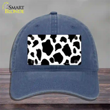 Cow Print Novelty License Plate Hat Unconstructed Cotton / Navy