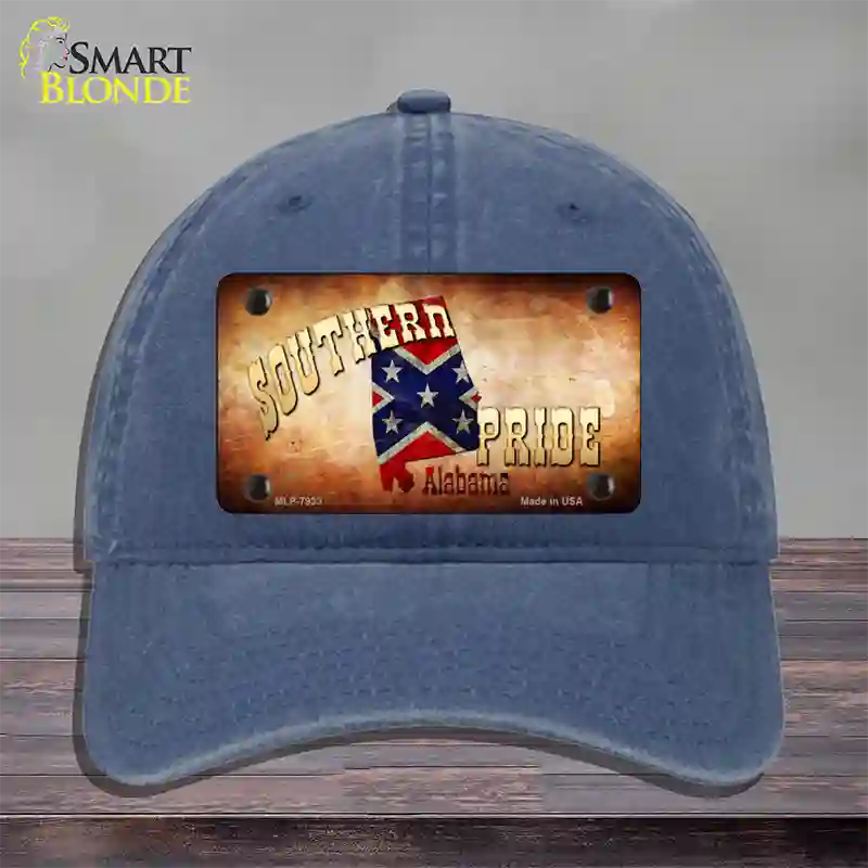 Southern Pride Alabama Novelty License Plate Hat Unconstructed Cotton / Navy