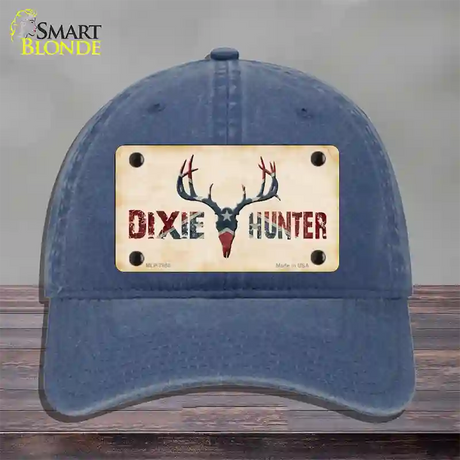 Dixie Hunter Novelty License Plate Hat Unconstructed Cotton / Navy