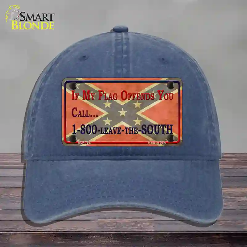 Leave The South Novelty License Plate Hat Unconstructed Cotton / Navy