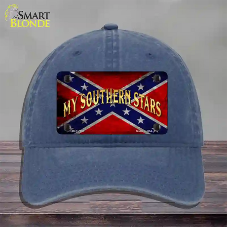 My Southern Stars Novelty License Plate Hat Unconstructed Cotton / Navy