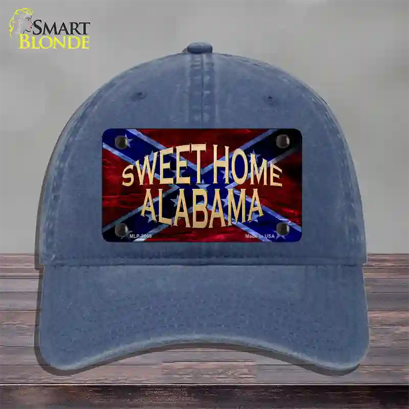 Sweet Home Alabama Novelty License Plate Hat Unconstructed Cotton / Navy