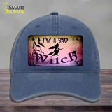 Im A Bad Witch Novelty License Plate Hat Unconstructed Cotton / Navy