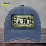 Bowhunter Novelty License Plate Hat Unconstructed Cotton / Navy