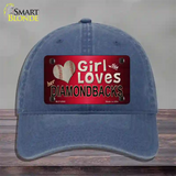 This Girl Loves Her Diamondbacks Novelty License Plate Hat Unconstructed Cotton / Navy