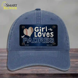 This Girl Loves Her Padres Novelty License Plate Hat Unconstructed Cotton / Navy