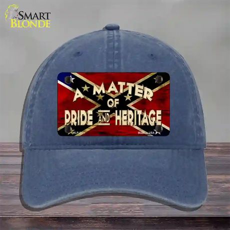 Matter Of Pride Novelty License Plate Hat Unconstructed Cotton / Navy