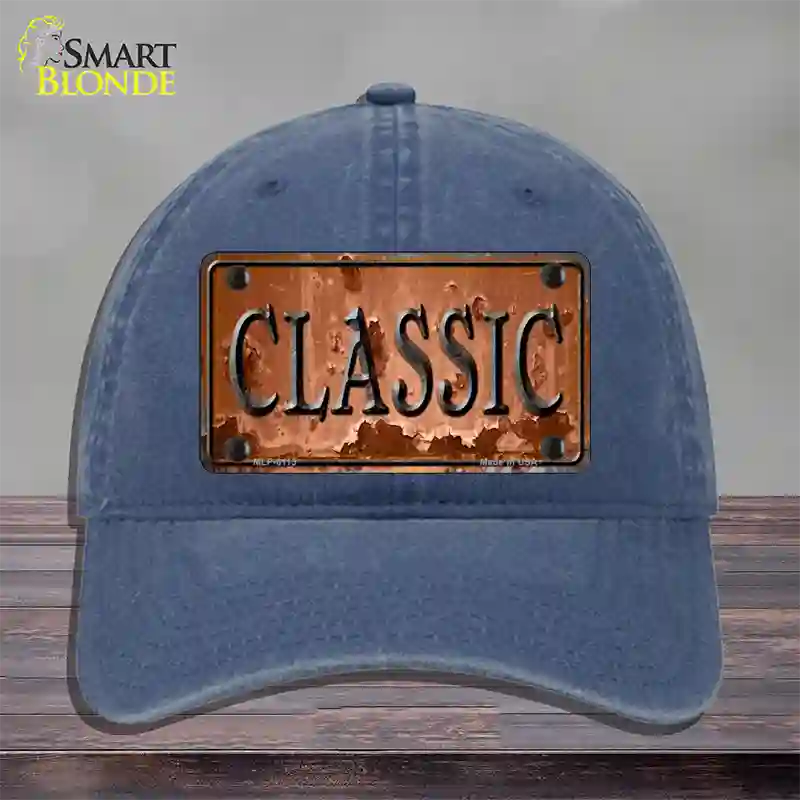 Classic Novelty License Plate Hat Unconstructed Cotton / Navy