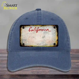 California Rusty Blank Novelty License Plate Hat Unconstructed Cotton / Navy