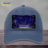 Inidana Rusty Blank Novelty License Plate Hat Unconstructed Cotton / Navy