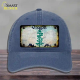 Oregon Rusty Blank Novelty License Plate Hat Unconstructed Cotton / Navy