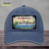 California Lake Tahoe Rusty Blank Novelty License Plate Hat Unconstructed Cotton / Navy