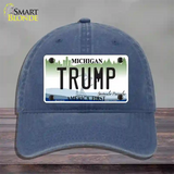 Trump Michigan Novelty License Plate Hat Unconstructed Cotton / Navy