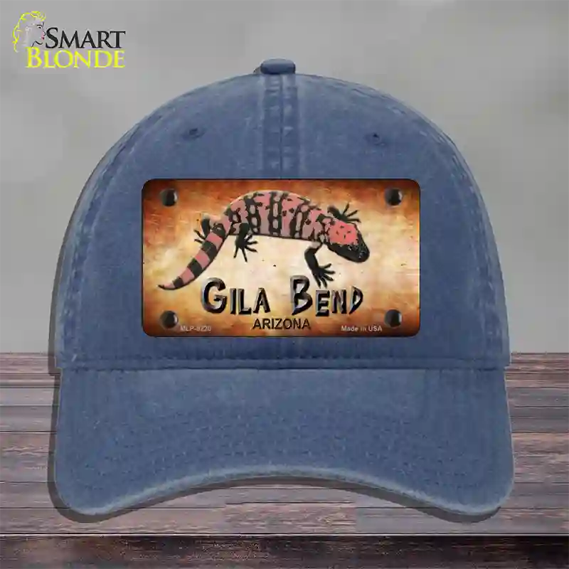 Gila Bend Gila Monster Novelty License Plate Hat Unconstructed Cotton / Navy