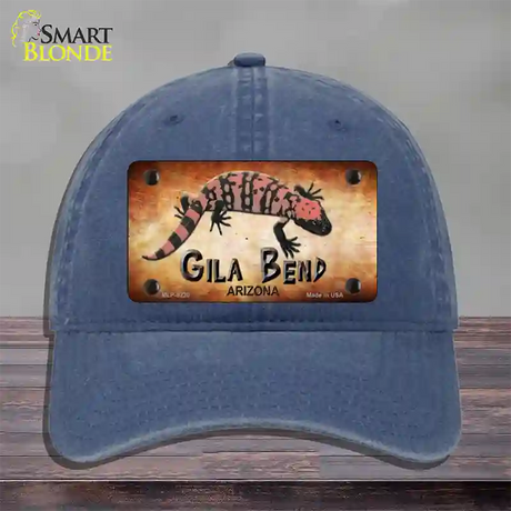 Gila Bend Gila Monster Novelty License Plate Hat Unconstructed Cotton / Navy