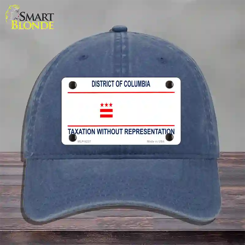 Taxation Without Representation Novelty License Plate Hat Unconstructed Cotton / Navy