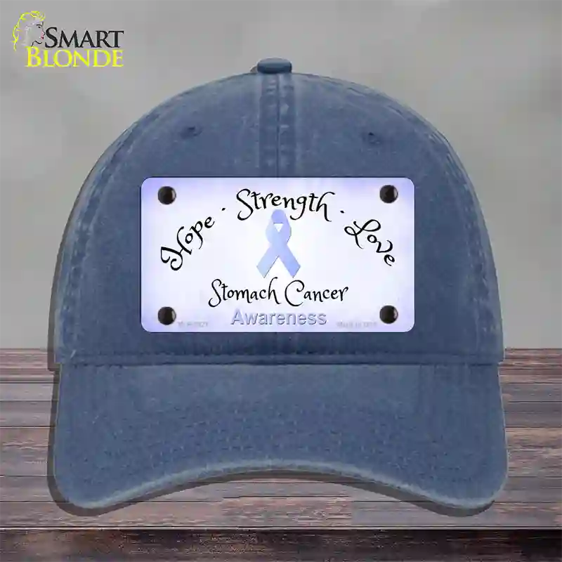 Stomach Ribbon Novelty License Plate Hat Unconstructed Cotton / Navy