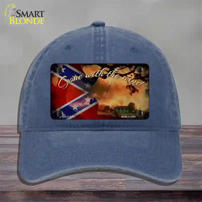 Gone With The Wind Novelty License Plate Hat Unconstructed Cotton / Navy