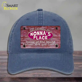 Nonnas Place Novelty License Plate Hat Unconstructed Cotton / Navy