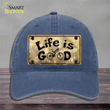 Life Is Good Novelty License Plate Hat Unconstructed Cotton / Navy