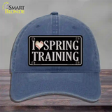 I Love Spring Training Novelty License Plate Hat Unconstructed Cotton / Navy