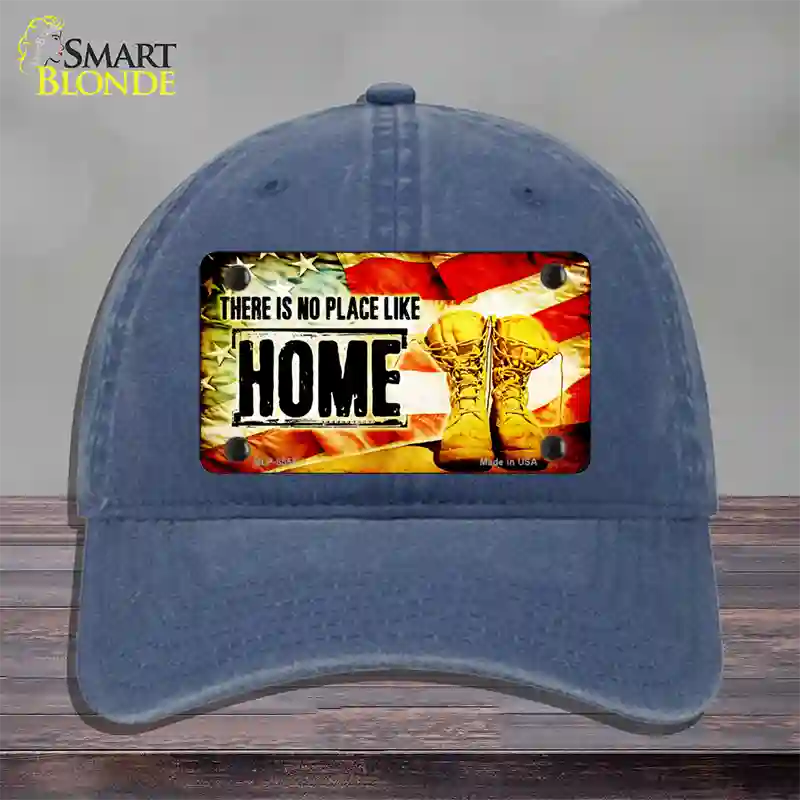 There Is No Place Like Home Novelty License Plate Hat Unconstructed Cotton / Navy