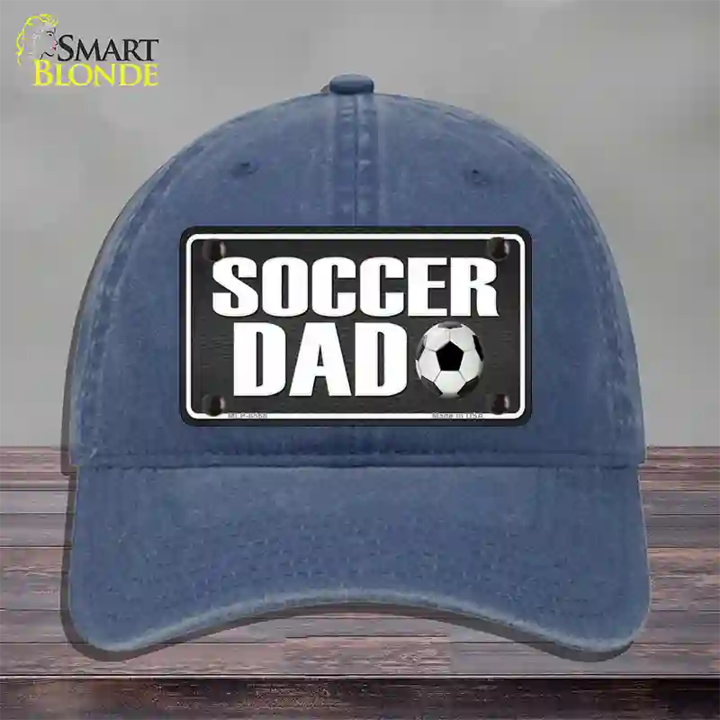 Soccer Dad Novelty License Plate Hat Unconstructed Cotton / Navy