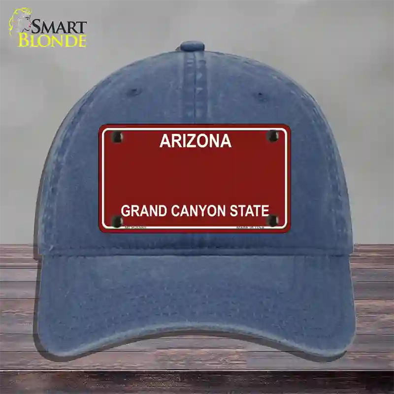 Arizona State Blank Novelty License Plate Hat Unconstructed Cotton / Navy / Red Arizona (8580):https | Clean | Yes