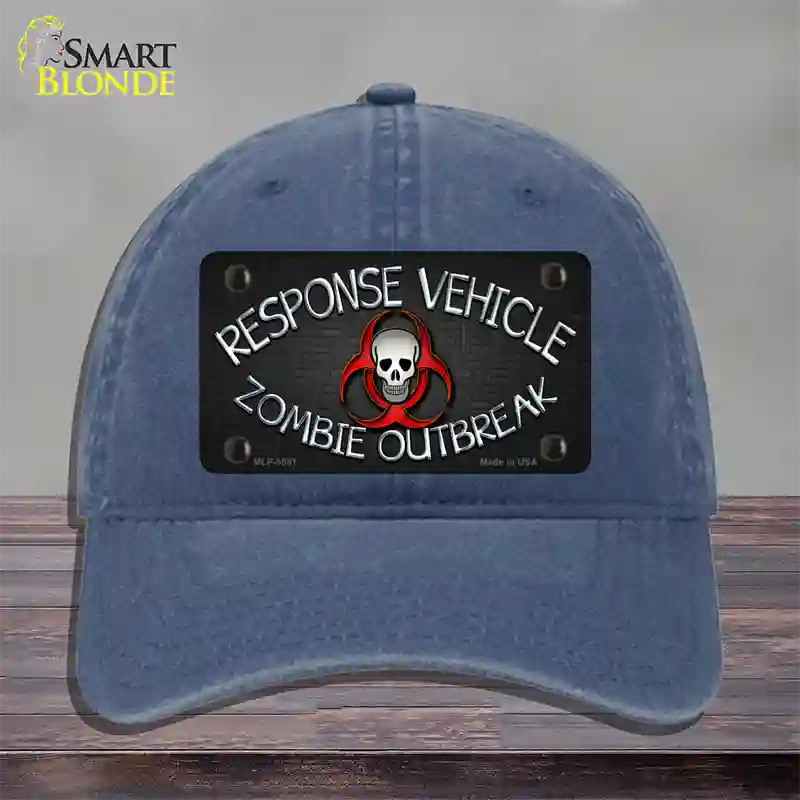 Response Vehicle Novelty License Plate Hat Unconstructed Cotton / Navy