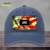 Kansas Love Novelty License Plate Hat Unconstructed Cotton / Navy