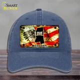 Mississippi Love Novelty License Plate Hat Unconstructed Cotton / Navy