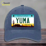 Yuma Arizona Novelty License Plate Hat Unconstructed Cotton / Navy