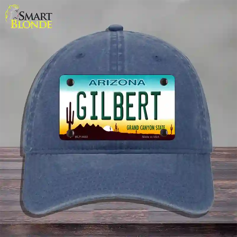 Gilbert Arizona Novelty License Plate Hat Unconstructed Cotton / Navy