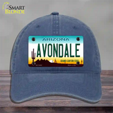 Avondale Arizona Novelty License Plate Hat Unconstructed Cotton / Navy