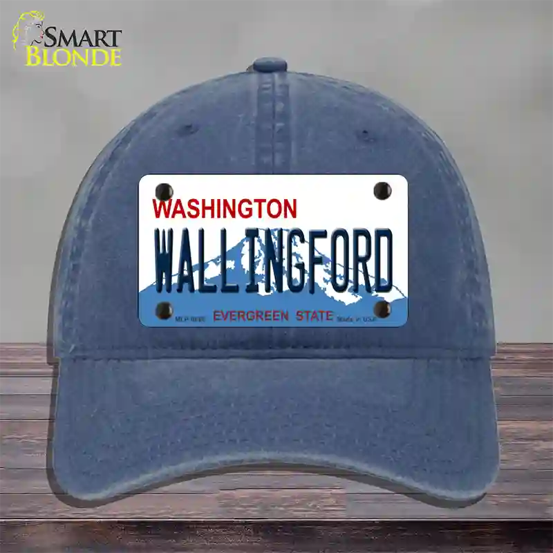 Washington Wallingford Novelty License Plate Hat Unconstructed Cotton / Navy