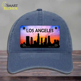 Los Angeles Silhouette Novelty License Plate Hat Unconstructed Cotton / Navy